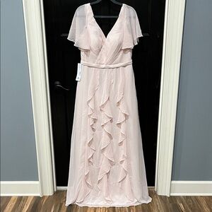 Elegant Pink Evening Gown
